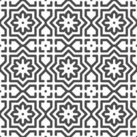 Abstract seamless arabic flower star shapes pattern. Abstract geometric pattern for various design purposes. vector