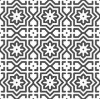 Abstract seamless arabic flower star shapes pattern. Abstract geometric pattern for various design purposes. vector