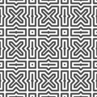 Abstract seamless hexagonal cross star shapes pattern. Abstract geometric pattern for various design purposes. vector
