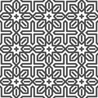 Abstract seamless hexagonal arabic star shapes pattern. Abstract geometric pattern for various design purposes. vector