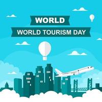 Sacramento California, World Tourism Day vector