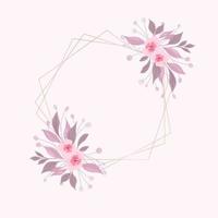 fondo decorativo con un diseño floral acuarela pintado a mano vector