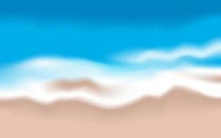 ilustración de olas de playa borrosa vector