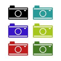 Camera On White Background vector