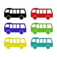 Bus On White Background vector