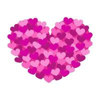 Hearts On White Background vector