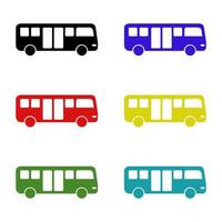 Bus On White Background vector