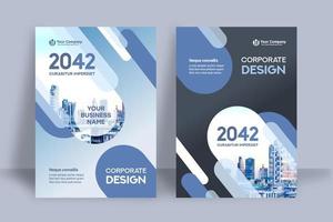 City Background Business Book Cover Design Template vector