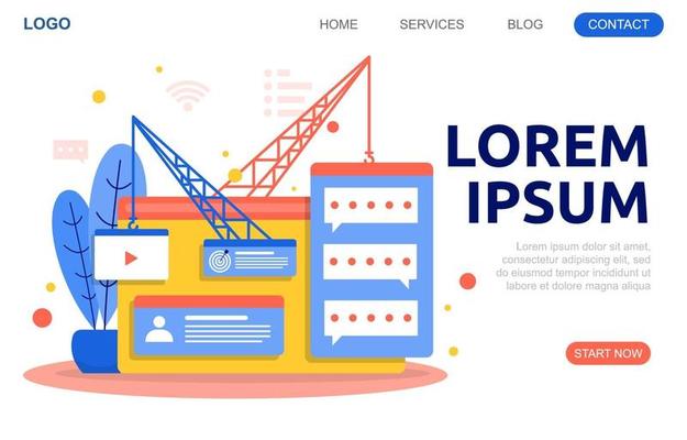 Landing Page with the Creation of a Modern Webpage Project