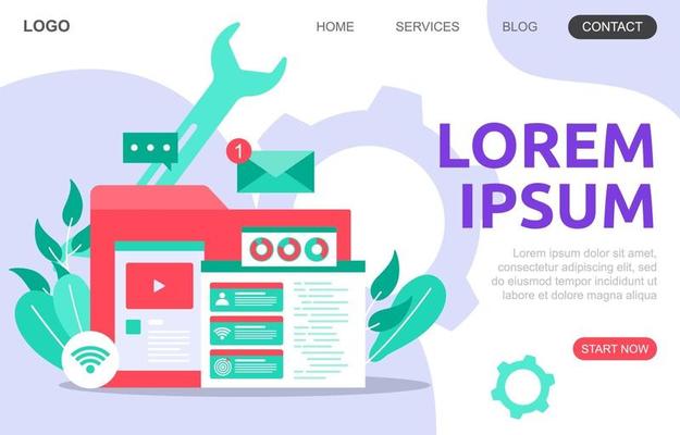 Landing Page with the Creation of a Modern Webpage Project