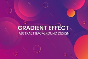 Halftone and line effect abstract gradient background design vector