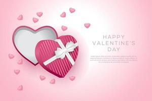 happy valentine's day background vector