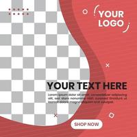 Abstract shapes background design vector. For background social media post template vector