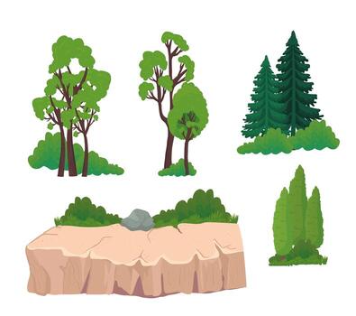 Nature element set vector