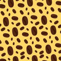 coffee beans pattern background vector