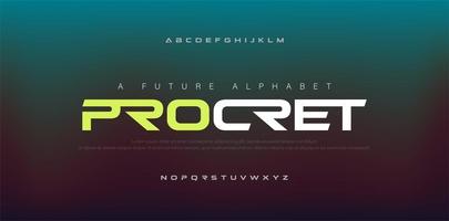 Abstract digital modern alphabet fonts. Typography technology electronic, sport, music, future creative font. vector illustration
