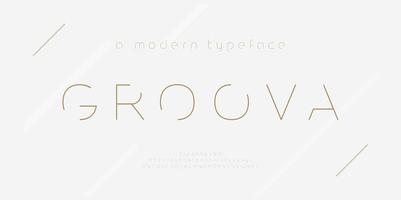 Abstract thin line font alphabet. Minimal modern fashion fonts and numbers. Typography typeface uppercase lowercase and number. vector illustration