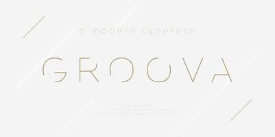 Abstract thin line font alphabet. Minimal modern fashion fonts and numbers. Typography typeface uppercase lowercase and number. vector illustration