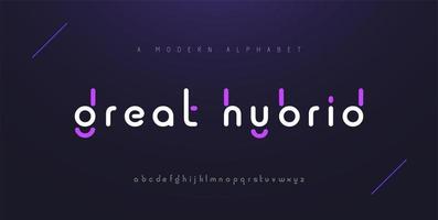 Abstract minimal modern alphabet fonts. Typography minimalist urban digital fashion future creative logo font. vector illustration