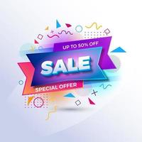 special offer banner sale promotion web market poster vector file