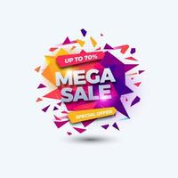 oferta especial banner promoción de venta web mercado cartel archivo vectorial vector