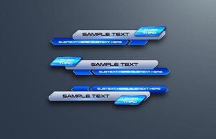 futuristic design vector interface Lower third banner Bars. Streaming Video. Breaking, Sport News.