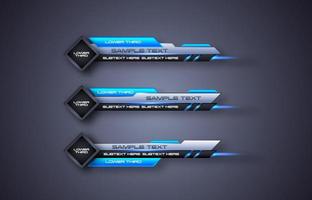 futuristic design vector interface Lower third banner Bars. Streaming Video. Breaking, Sport News.