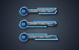 futuristic design vector interface Lower third banner Bars. Streaming Video. Breaking, Sport News.