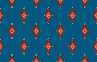 abstract ethnic oriental ikat seamless pattern vector
