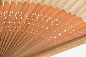 A close-up image of a Japanese folding fan photo