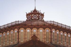 Ornamental dome of an old cast-iron style market photo