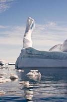 Pinnacle shaped iceberg in Antarctica photo