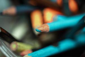 Macro photography for colored pencils photo