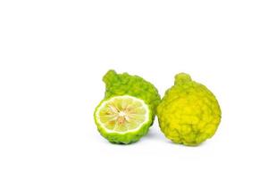 Bergamot isolated on white background photo