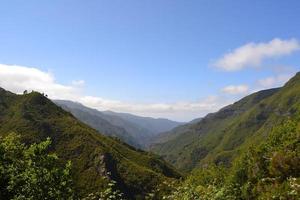 View of the mountain on the island of Madeira, Portugal photo