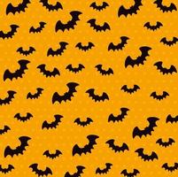 Happy Halloween banner with flying bats vector