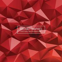 Red polygonal background Vector