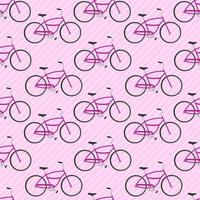 retro bicycle seamless pattern illustration vector