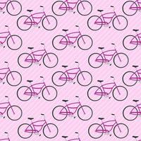 retro bicycle seamless pattern illustration vector