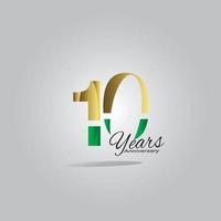 Year Anniversary Celebration Vector Template Design Illustration