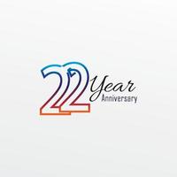 years anniversary celebration blue Colors Comical Design logotype. anniversary logo isolated on White background, vector Horizontal number design for celebration -vector