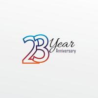 years anniversary celebration blue Colors Comical Design logotype. anniversary logo isolated on White background vector