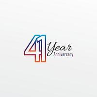 years anniversary celebration blue Colors Comical Design logotype. anniversary logo isolated on White background vector