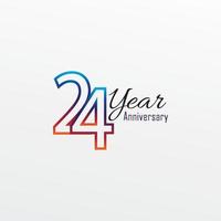 years anniversary celebration blue Colors Comical Design logotype. anniversary logo isolated on White background vector