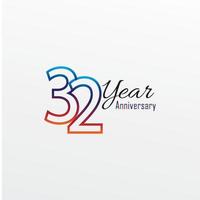 years anniversary celebration blue Colors Comical Design logotype. anniversary logo isolated on White background vector