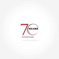 years anniversary linked logotype with red color isolated on white background for company celebration event vector