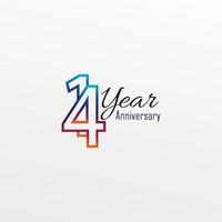 years anniversary celebration blue Colors Comical Design logotype. anniversary logo isolated on White background, vector Horizontal number design for celebration -vector