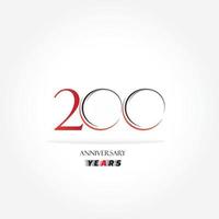 years anniversary linked logotype with red color isolated on white background for company celebration event vector