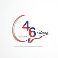 anniversary celebration logotype green and red colored. seventy eight years birthday logo on white background. vector