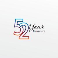 years anniversary celebration blue Colors Comical Design logotype. anniversary logo isolated on White background vector